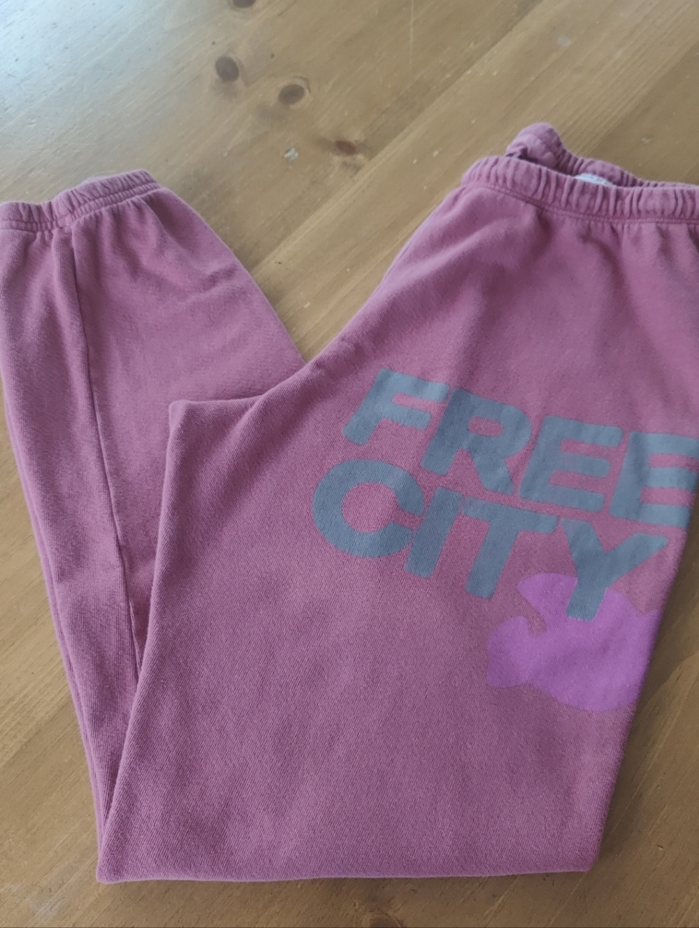 FREE CITY Sweatpants Pink Sz 0 / XS